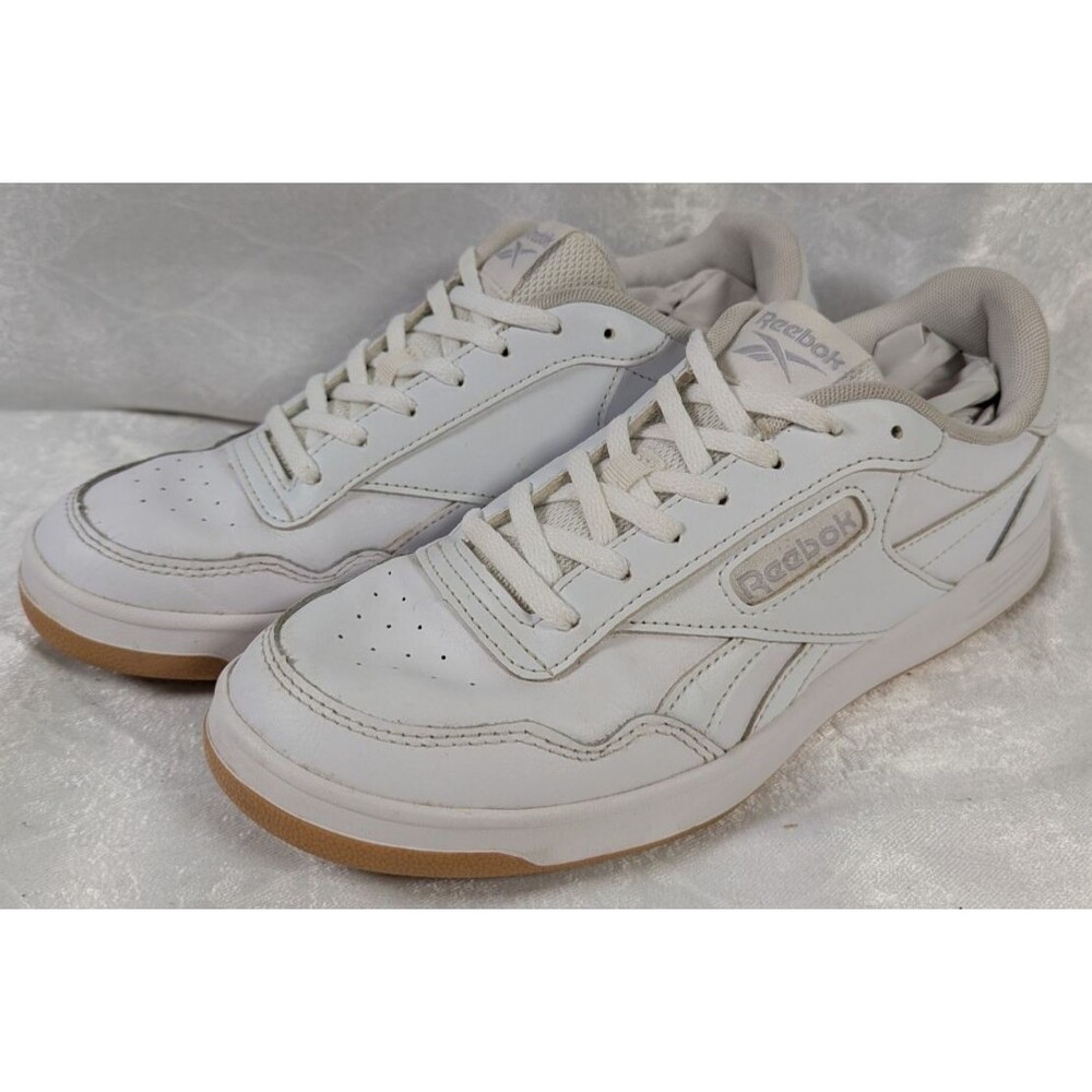 Reebok Court Advance Women's 8 White Cold Grey Gum Leather Sneakers 100010636